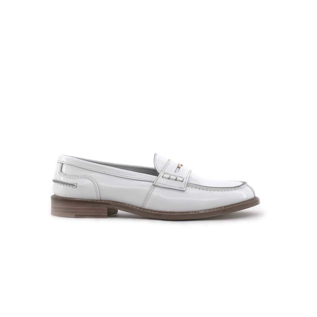 Club Style Mocassino Con Moneta Bianco